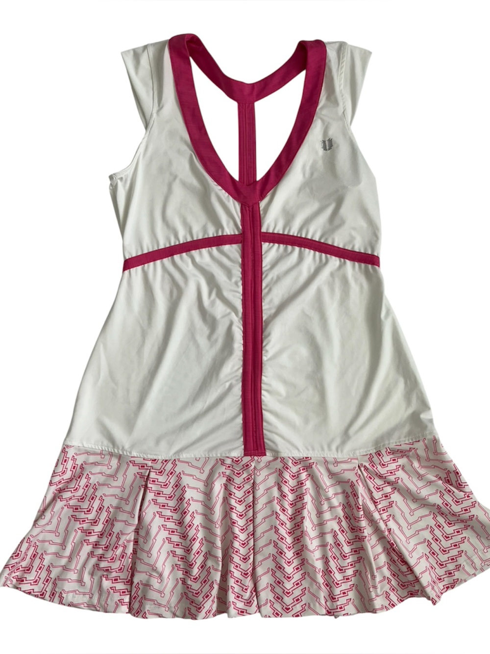 EleVen by Venus Williams White and Pink Tennis Dress